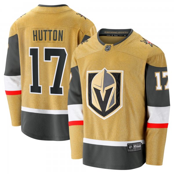 Men's Vegas Golden Knights Ben Hutton Fanatics Gold Home Premier Breakaway Player Jersey