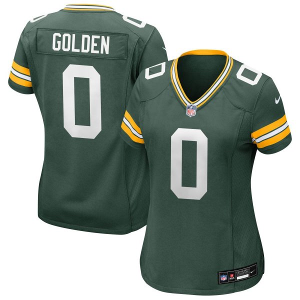 Women's Green Bay Packers #0 Matthew Golden Nike Green Game Jersey