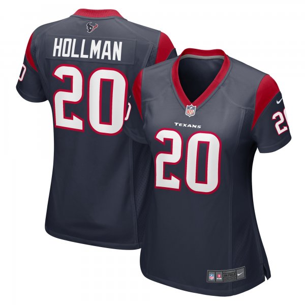 Women's Houston Texans Ka'Dar Hollman Nike  Navy Team Game Jersey