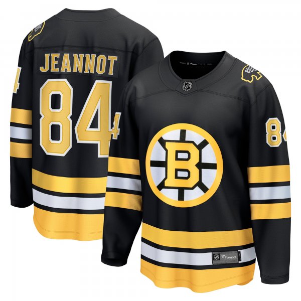 Men's Boston Bruins #84 Tanner Jeannot Black Home Breakaway Player Jersey