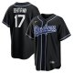 Men's Los Angeles Dodgers #17 Shohei Ohtani Nike Black Lights Out Replica Player Jersey