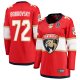Women's #72 Sergei Bobrovsky Florida Panthers 2025 Stanley Cup Final Home Breakaway Player Red Jersey