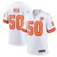 Men's '76 Tampa Bay Buccaneers #50 Vita Vea Nike White 50th Season Game Jersey