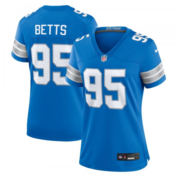 Women's Detroit Lions Mathieu Betts Nike  Blue Game Jersey