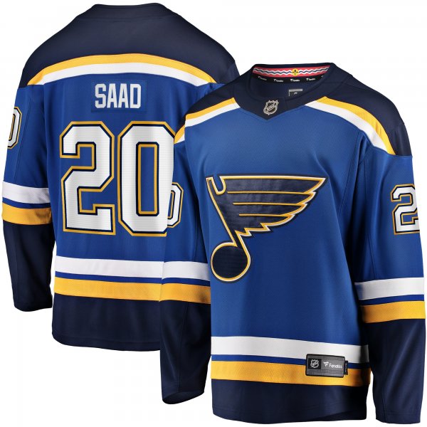 Men's St. Louis Blues Brandon Saad Fanatics Blue Home Breakaway Player Jersey