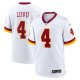 Men's #4 Frankie Luvu Washington Commanders Nike Game Super Bowl Era White Jersey