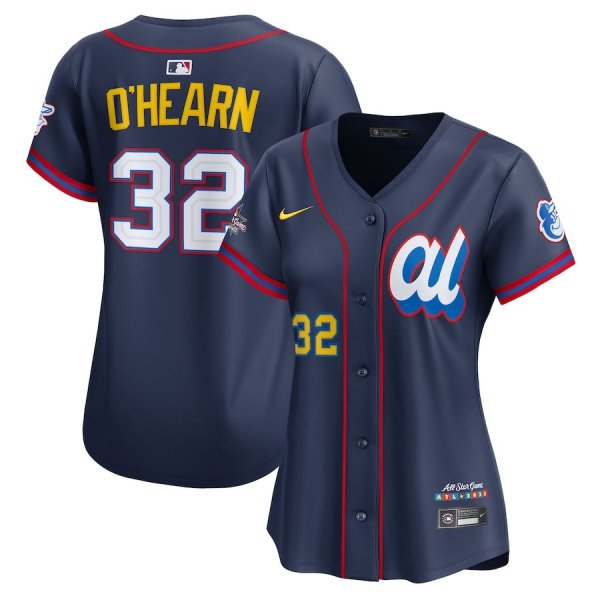 Women's American League #32 Ryan O'Hearn Nike Navy 2025 All-Star Edition Limited Player Jersey