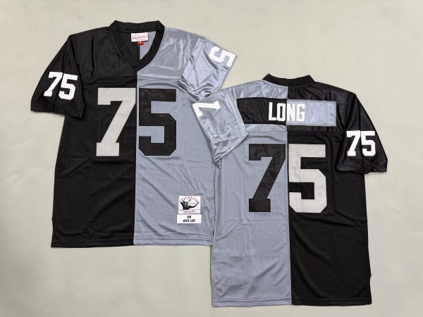 Men's Las Vegas Raiders #75 Howie Long Split Mitchell & Ness Jersey