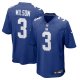 Men's New York Giants #3 Russell Wilson Nike Royal Game Jersey