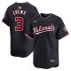 Men's Washington Nationals Dylan Crews #3 Nike Navy Alternate Limited Player Jersey