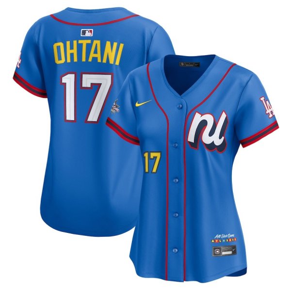 Women's National League #17 Shohei Ohtani Nike Blue 2025 All-Star Edition Limited Player Jersey