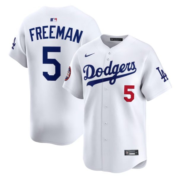 Men's #5 Freddie Freeman Los Angeles Dodgers Nike 2025 MLB World Tour: Tokyo Series Home Limited Player White Jersey