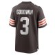 Men's Cleveland Browns Marquise Goodwin Nike  Brown Team Game Jersey