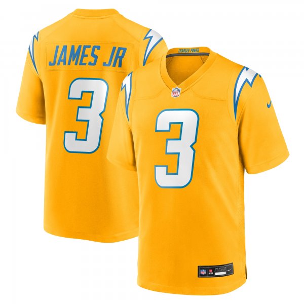 Men's Los Angeles Chargers #3 Derwin James Jr. Nike Gold Alternate Charger Power Game Player Jersey