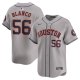 Men's Houston Astros Ronel Blanco Nike Gray Away Limited Player Jersey