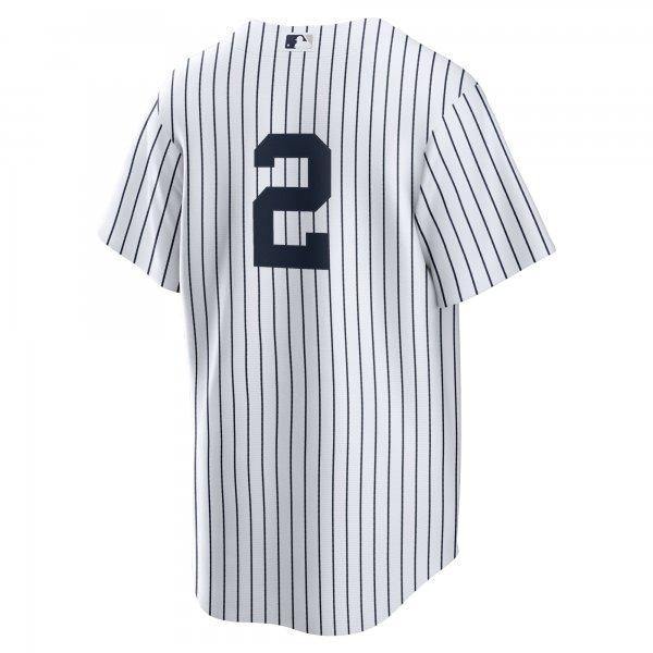 Men's New York Yankees Derek Jeter Nike White/Navy Replica Jersey