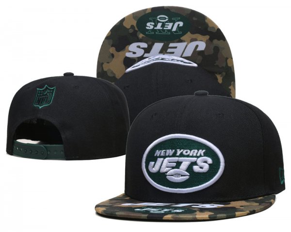 New York Jets Black Camouflage Cap