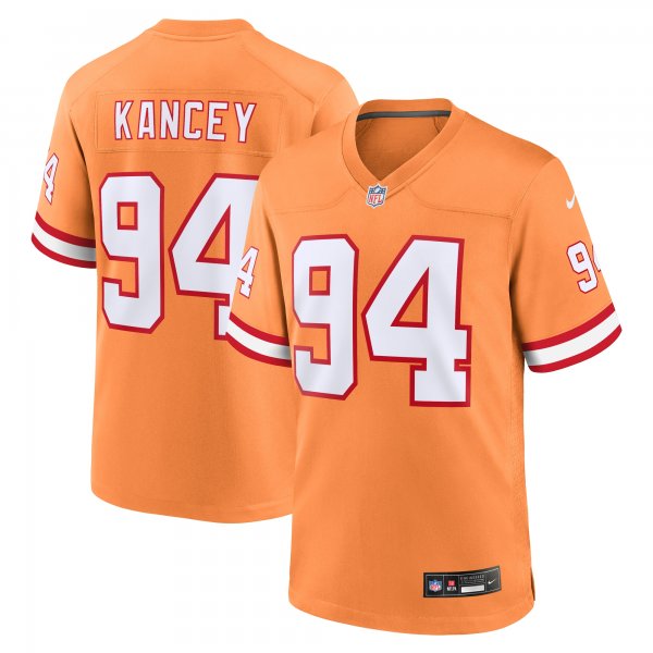 Men's Tampa Bay Buccaneers Calijah Kancey Nike Orange Alternate Team Game Jersey