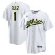 Men's #1 Esteury Ruiz Oakland Athletics Nike Home White Jersey