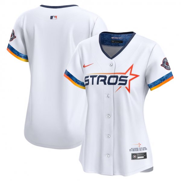 Women's Houston Astros Nike Women's 2025 City Connect Limited White Jersey