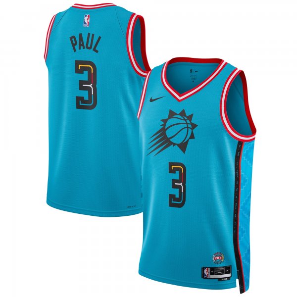 Unisex Phoenix Suns Chris Paul Nike Turquoise 2022/23 Swingman Jersey - City Edition