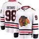 Men's Chicago Blackhawks #98 Connor Bedard White Breakaway Jersey