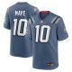 Men's #10 Drake Maye New England Patriots Nike 2025 Rivalries Collection Game Storm Blue Jersey