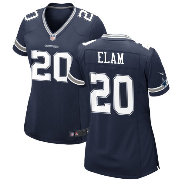 Women's Nike Navy Dallas Cowboys #20 Kaiir Elam Game Jersey
