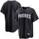 Men's San Diego Padres Nike Black Lights Out Replica Jersey