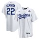 Men's Los Angeles Dodgers #22 Clayton Kershaw Nike White 2025 World Series Home Player Jersey